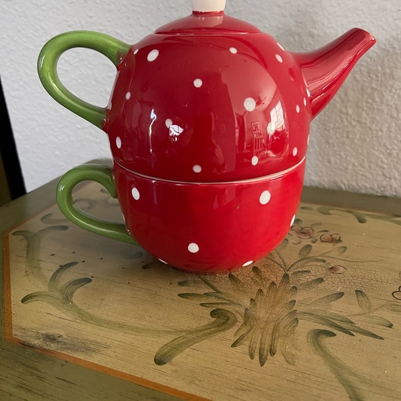 Snowman Teapot for One - Picture 3 of 4